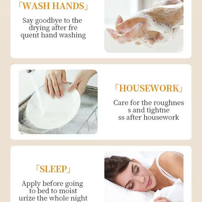 Whitening Anti Wrinkle Hand Cream, Coconut Nourishing Moisturising Cream, Chapped Hands Dead Skin Removal Hydration