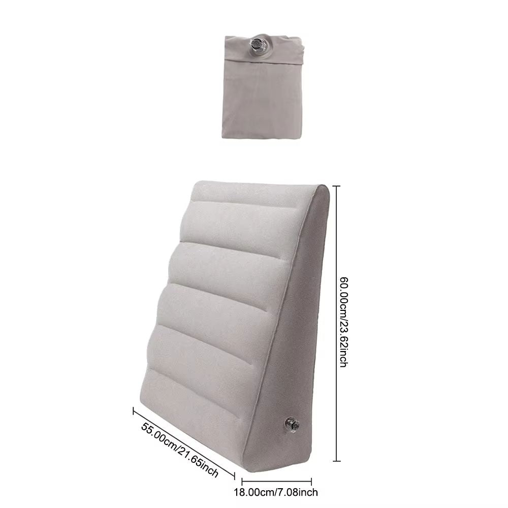 Portable Inflatable Travel Pillow  MultiPurpose Wedge  Leg Elevation Cushion For Camping Sleeping   3