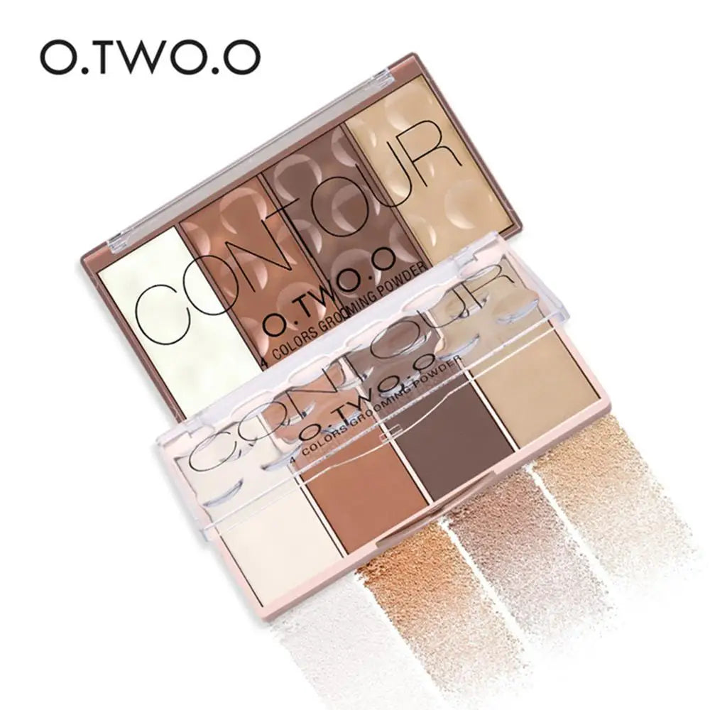 Long Lasting 4 Colors Contour Palette Face Shadow Grooming Powder Bronzer Facial Contouring Conceal 1