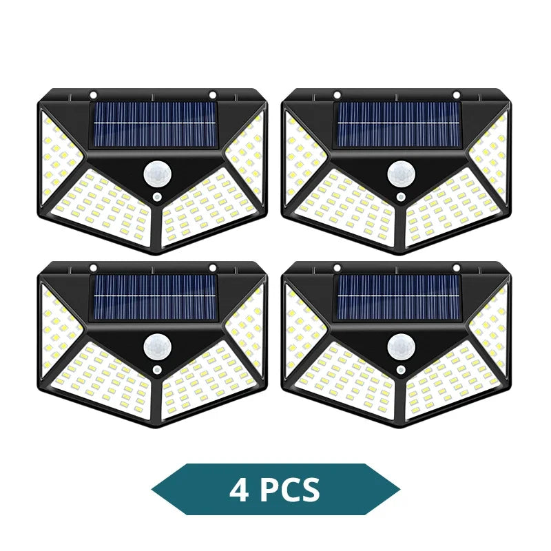 Multifunctional LED Solar Light with Motion Sensor, 270° Outdoor Garden Wall Lamp, IP65 Waterproof Decoration