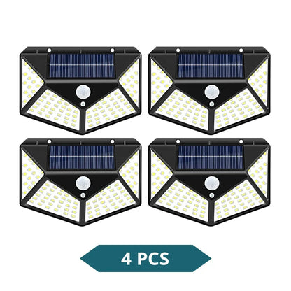 Multifunctional LED Solar Light with Motion Sensor, 270° Outdoor Garden Wall Lamp, IP65 Waterproof Decoration