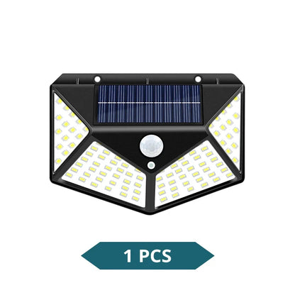 Multifunctional LED Solar Light with Motion Sensor, 270° Outdoor Garden Wall Lamp, IP65 Waterproof Decoration
