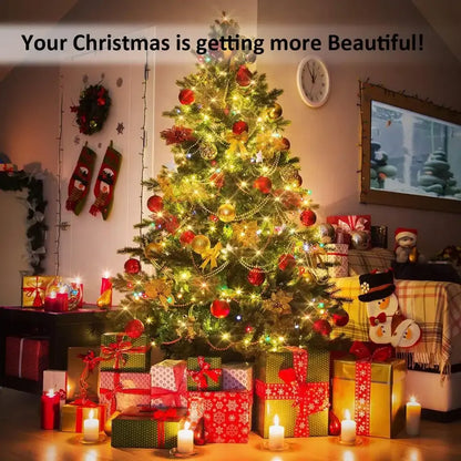 LED Solar Light Outdoor Garden Fairy String Light Waterproof Twinkle Lamps for Christmas Tree Patio Party Decoration