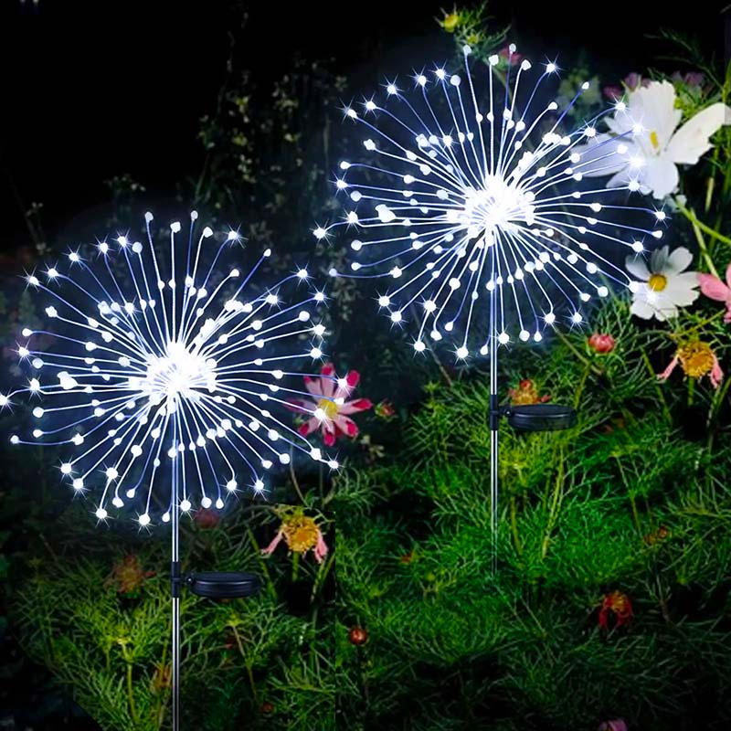 Waterproof Solar Fireworks Light Outdoor, Garden Courtyard Road Lawn Decoration Copper Wire LED Decorative Lights