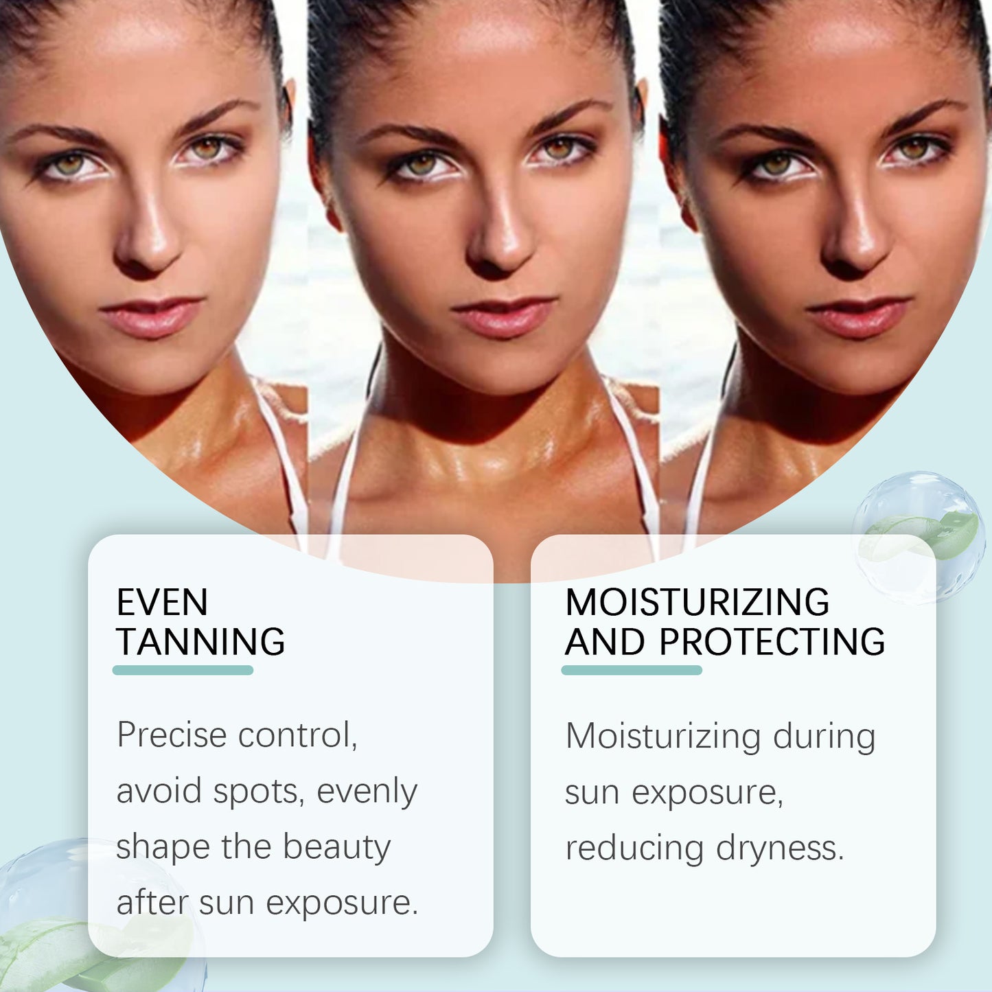 Tanning Drops Natural Glow Body Bronzer, Nourishing Brown Face Body Outdoor Tinting Serum, Protective Skin Long Lasting