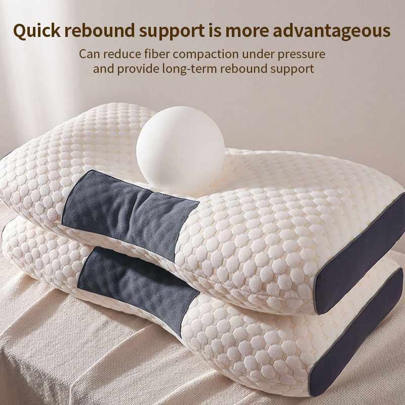 Orthopedic Soybean Fiber Neck Pillow Help Sleep And Protect The Neck Household SPA Massage Pillow F 2