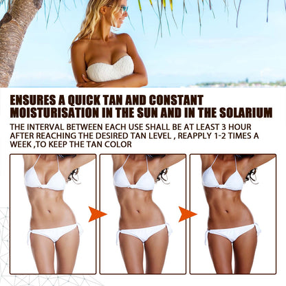 Tanning Spray Accelerate Darker, Natural Sunless Booster Solarium, Long Lasting Hydrating Smooth Bronzer Tanning