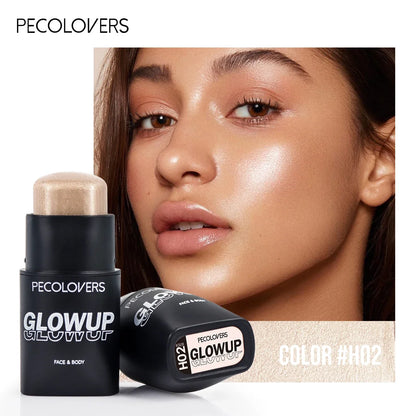 Long Lasting Natural 3D Face Bronzers, Waterproof Highlighter Stick Blush, Brightening Contour Concealer Makeup Cosmetic