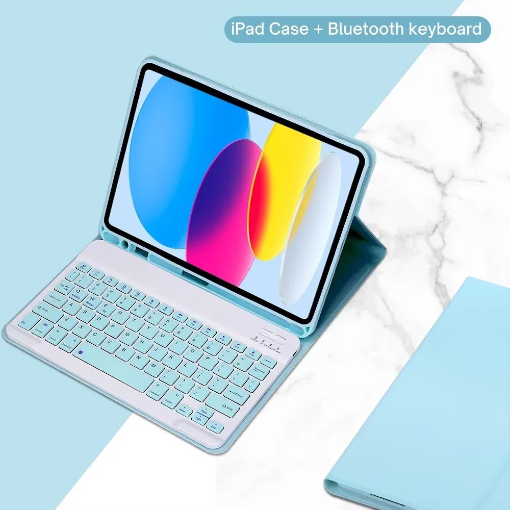IPad 10th Generation 109 Case With Detachable Wireless Keyboard  Slim Bluetooth Cover With Stand 9