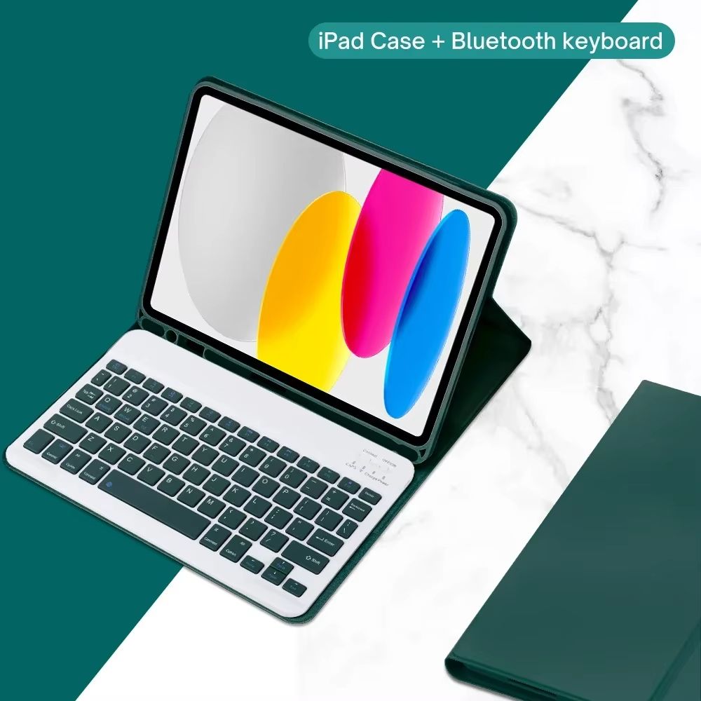 IPad 10th Generation 109 Case With Detachable Wireless Keyboard  Slim Bluetooth Cover With Stand 7