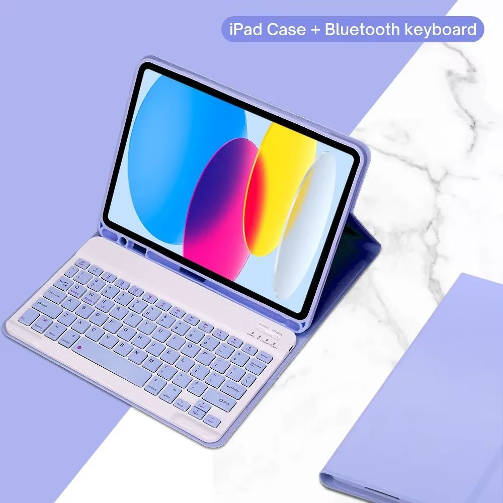 IPad 10th Generation 109 Case With Detachable Wireless Keyboard  Slim Bluetooth Cover With Stand 8