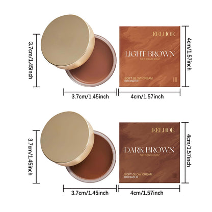 Sunless Self Tanning Brown Tanning Cream, Body Bronzer Summer Beach Outdoor Natural Tanning Moisturizing Treatment Black