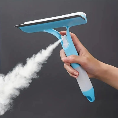 Household Multi-Function 3-in-1 Glass Cleaner, Window Scraper, Squeegee, Watering Can Sprayer
