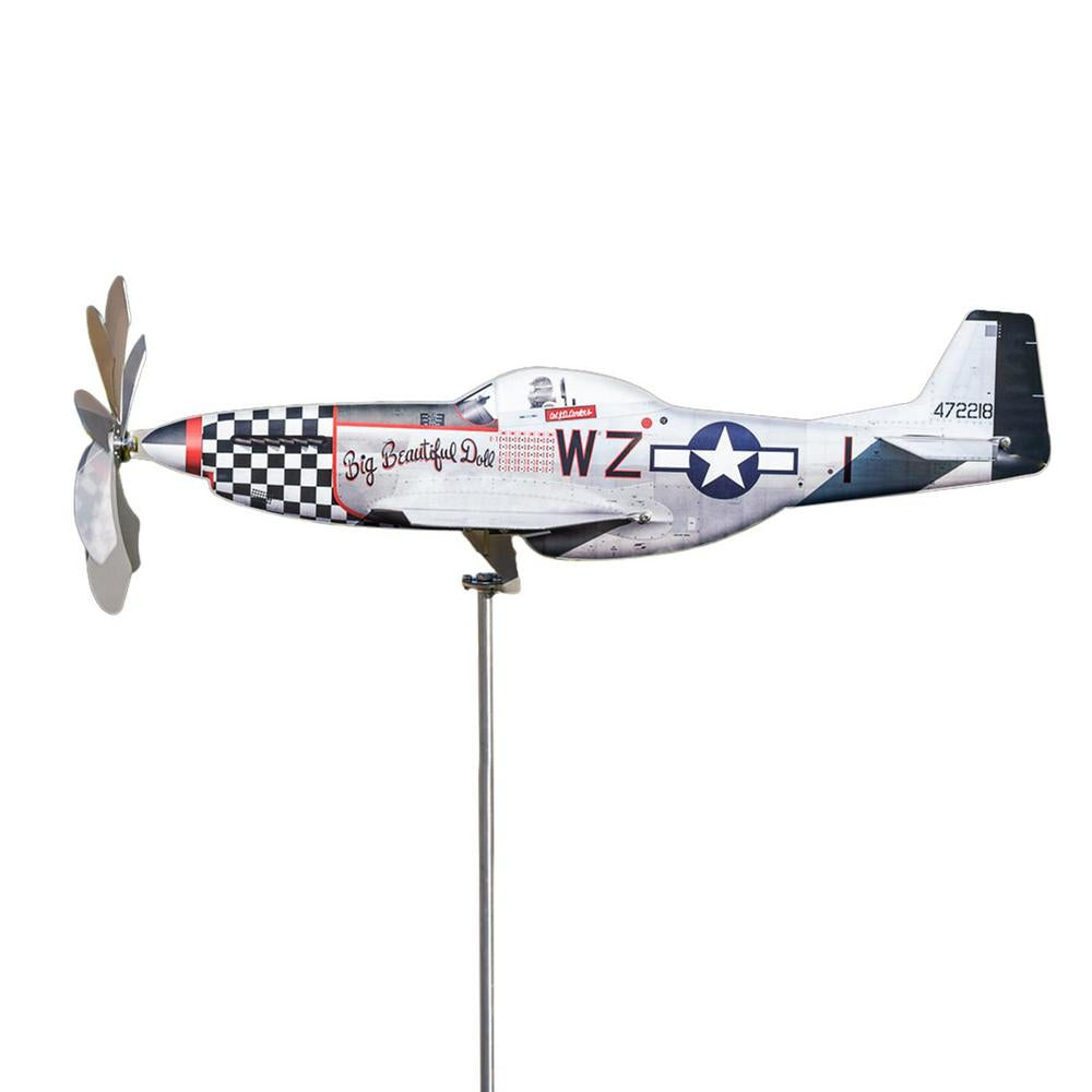 Stainless Steel Household Garden Windmill Airplane Spinners Weatherproof Wind Powered Catcher Outdo 6