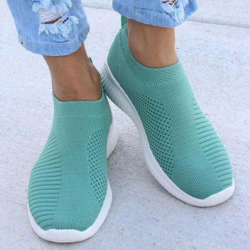 Women Slip On Sneakers Casual Lightweight Walking Shoes 9