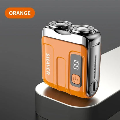 Mini Travel Electric Shaver Rechargeable Rotary Razor For Men 9