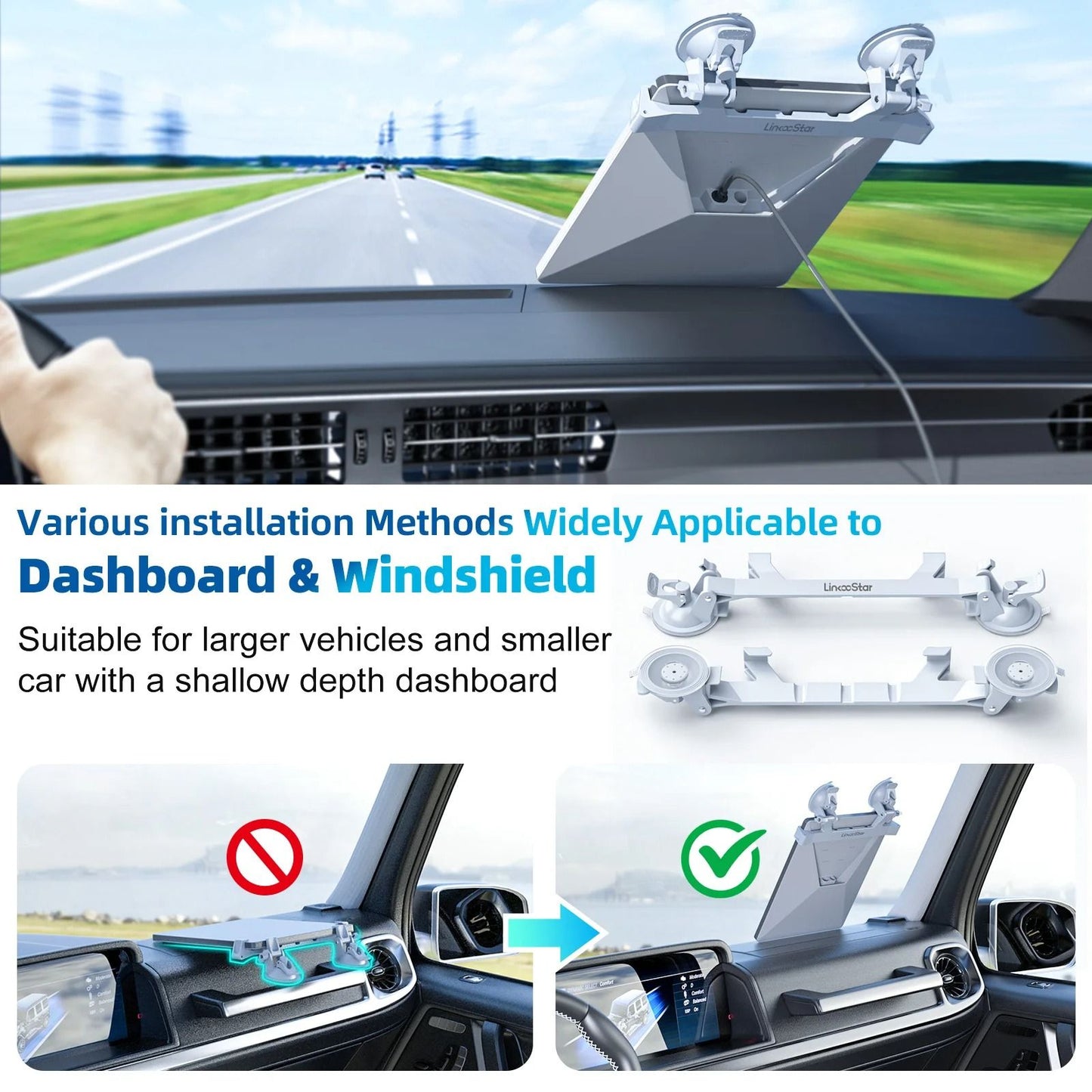 Suction Cup Car Mount Bracket For Starlink Mini 2