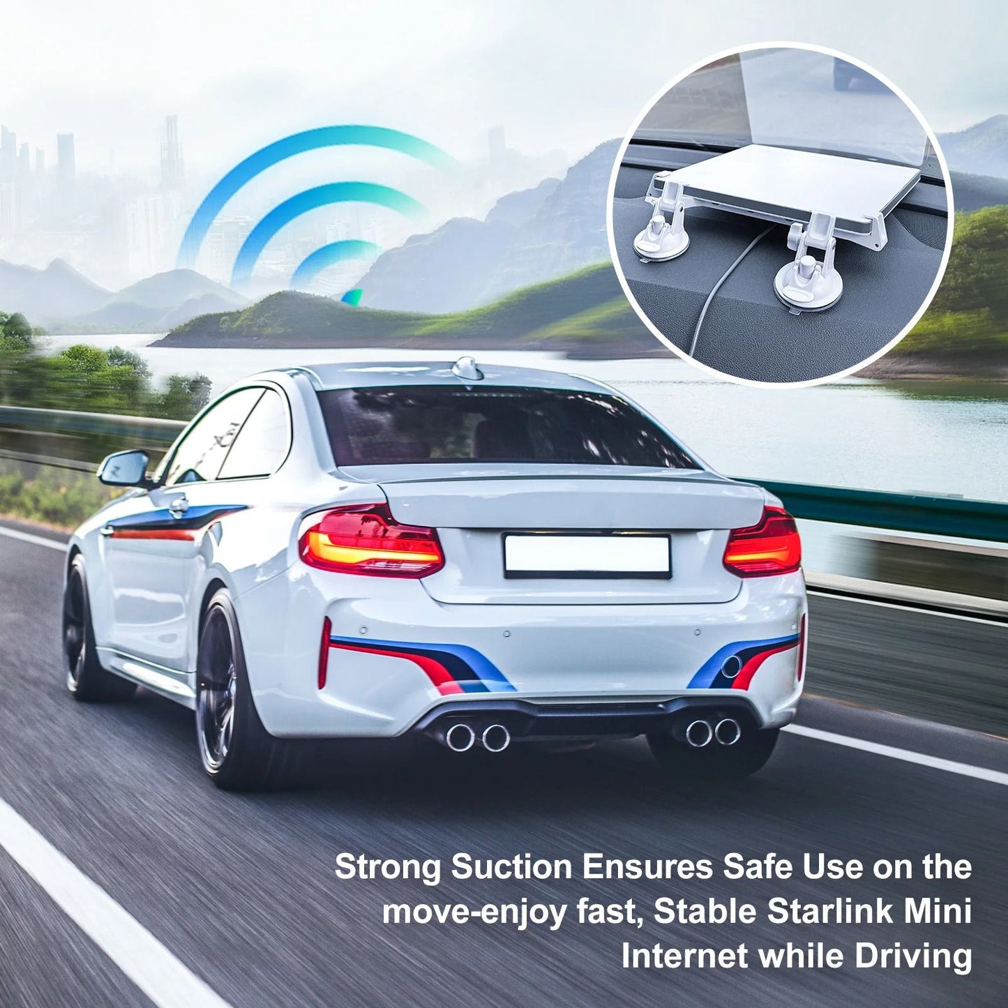Suction Cup Car Mount Bracket For Starlink Mini 5