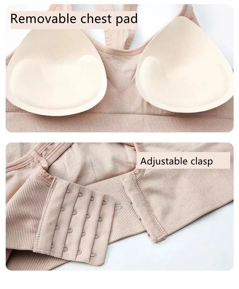 Women Sports Bra Push Up Crop Top Fitness Tank 4