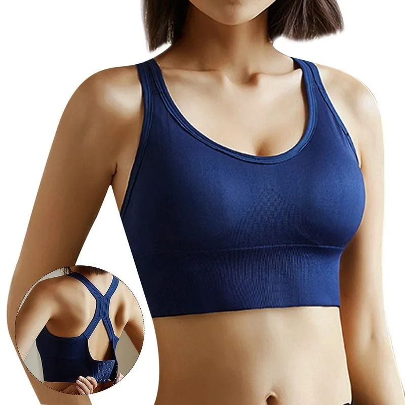 Women Sports Bra Push Up Crop Top Fitness Tank 6