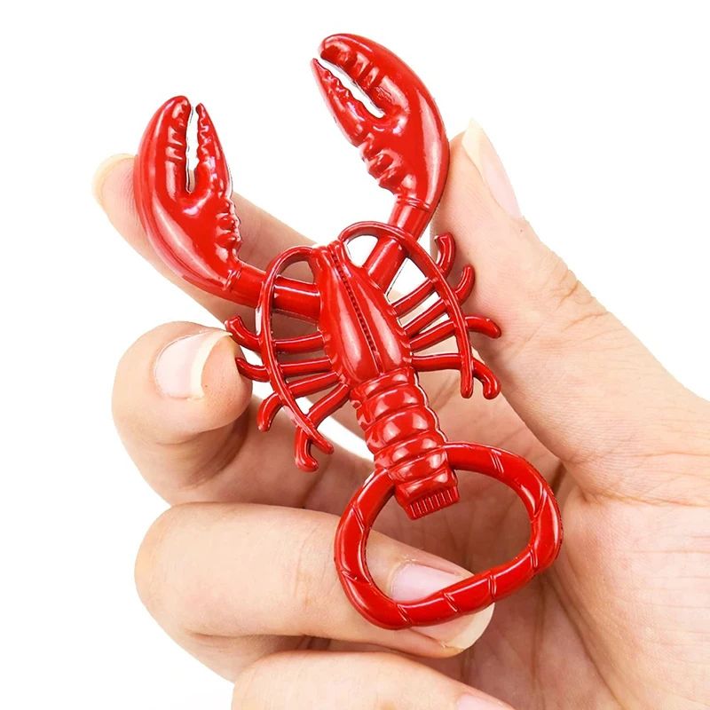 Portable Lobster Corkscrew Bottle Opener Retro Metal Keychain For Wine Beer Bottles Fun Kitchen Out 2