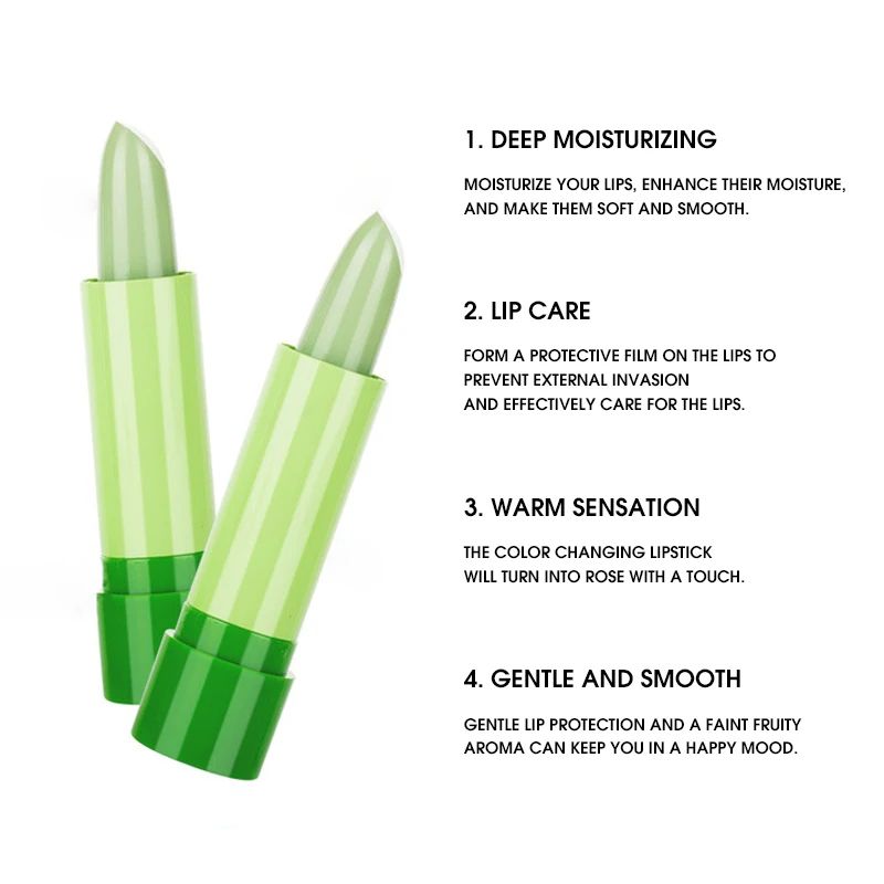 Warm Change Lip Balm Moisturizing Lipstick Easy To Color CupFriendly Formula LongLasting Hydration  4