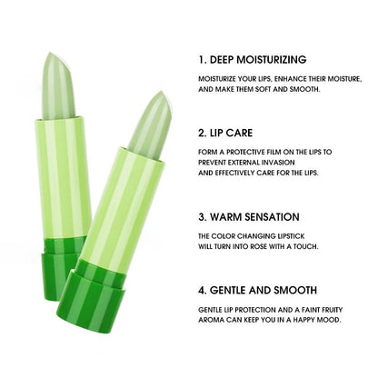 Warm Change Lip Balm Moisturizing Lipstick Easy To Color CupFriendly Formula LongLasting Hydration  4