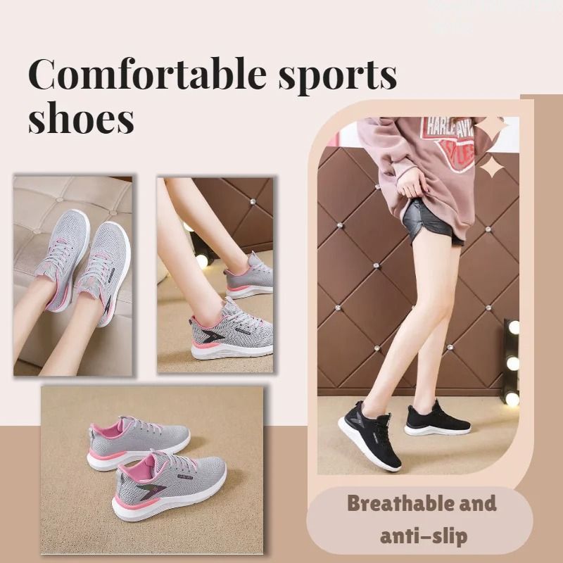 Women Soft Sole Sneakers Comfortable Casual Running Shoes 3