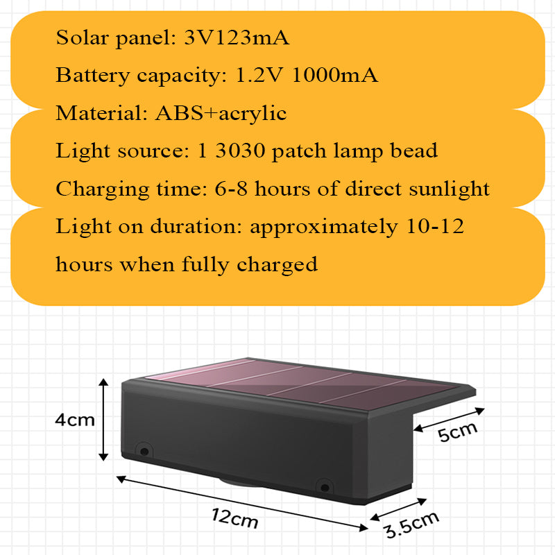 Waterproof Solar Wall Washing Lamp Outdoor LED Wall Light For Courtyard Garden Balcony And Decorati 5
