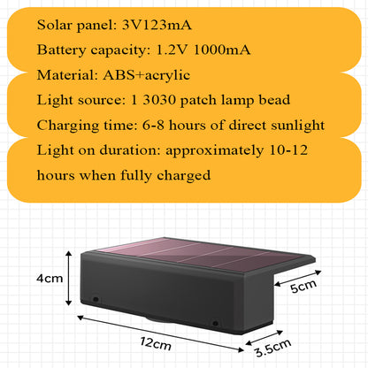 Waterproof Solar Wall Washing Lamp Outdoor LED Wall Light For Courtyard Garden Balcony And Decorati 5