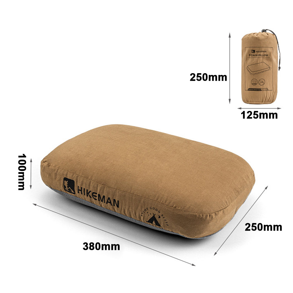 Soft Slow Rebound Memory Foam Pillow Portable Camping Travel Neck Support Pillow Outdoor NoonBreak  6