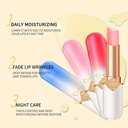 Moisturizing Waterproof Long Lasting Color Changing Lipstick Fruit Lip Balm Temperature Changing Li 2