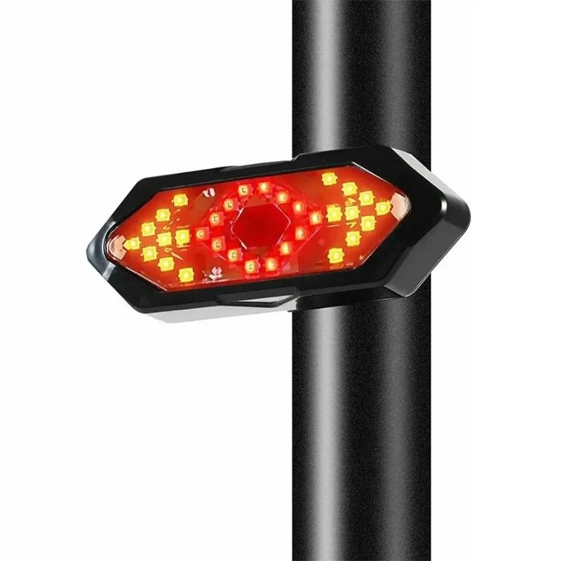 Bicycle Turn Signal Light Wireless Remote Rechargeable Tail Light 6