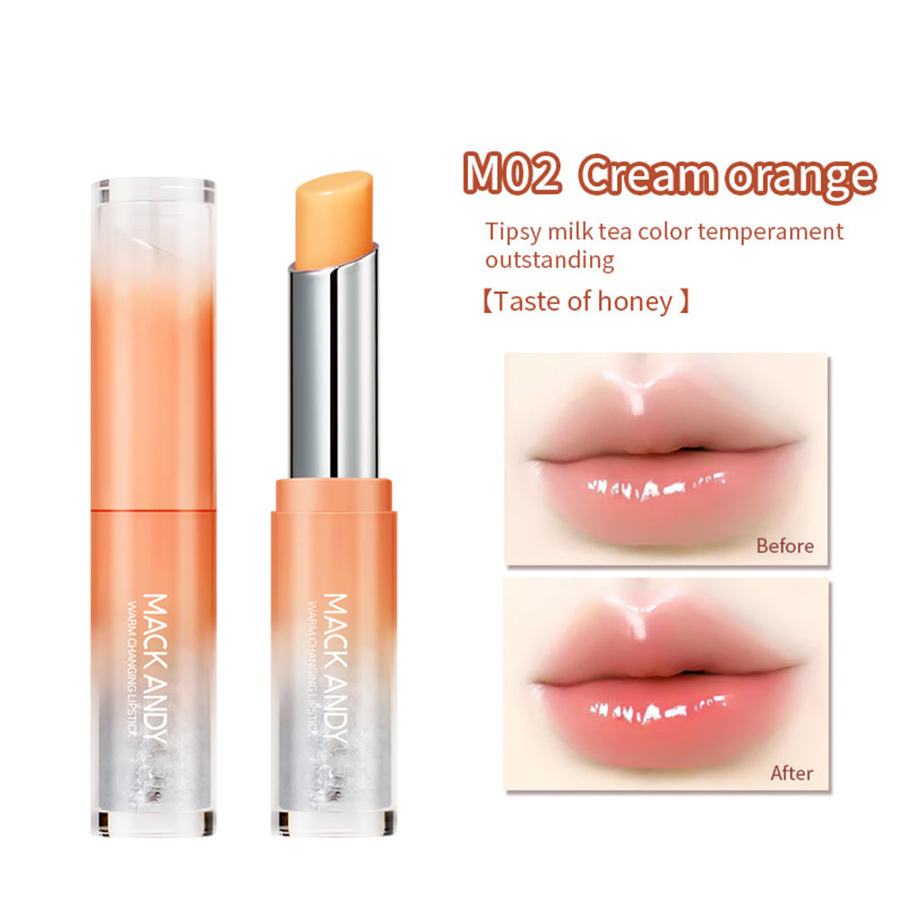 Hydrating & Moisturizing Lip Balm, Color Changing Lipstick Tint of Color with Vitamin E, Long Lasting Natural Gloss