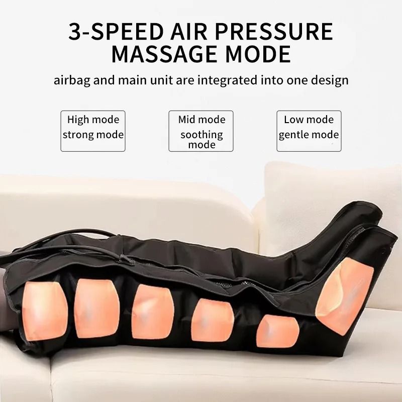 Electric Air Pressure Leg Massager With Kneading And Remote Control 2