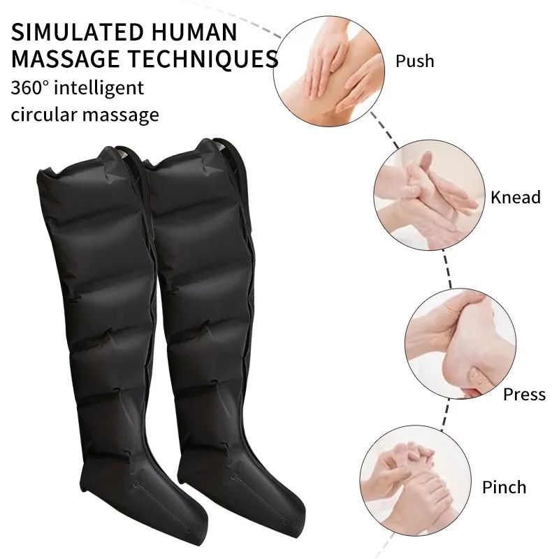 Electric Air Pressure Leg Massager With Kneading And Remote Control 5