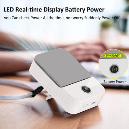Portable Waist And Neck Fan With USB Recharge 4