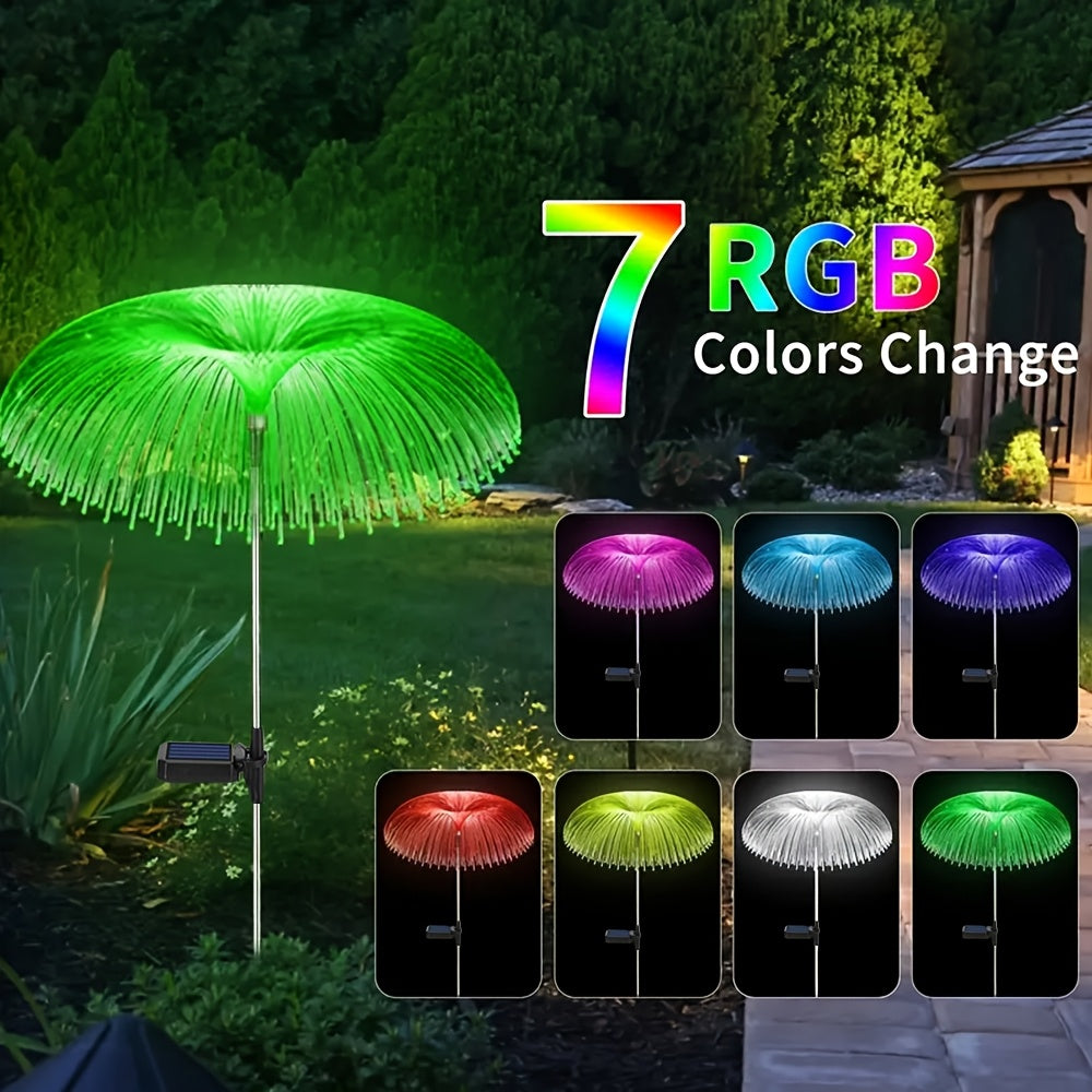 Outdoor Color Changing Solar Jellyfish Garden Lights for Christmas, Halloween Parties, Holiday Yards, Pathways