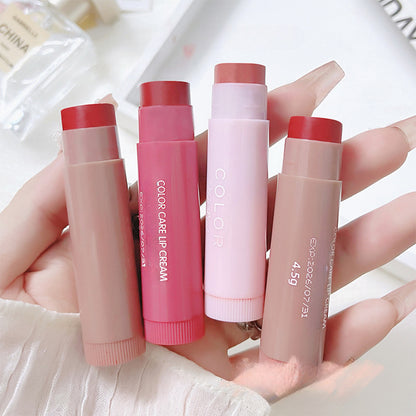 Moisturizing Cute Colored Lip Balm Lip Tint, Long Lasting Waterproof Lipstick, Women Girls Lips Makeup Gift