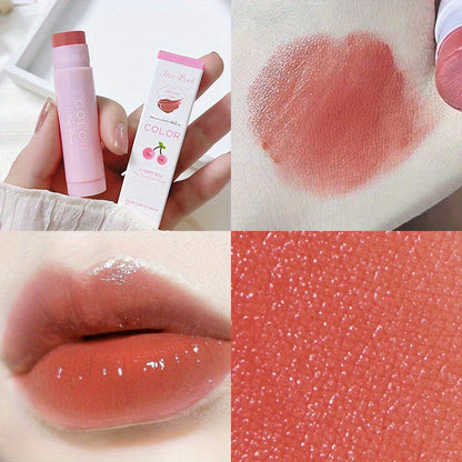 Moisturizing Cute Colored Lip Balm Lip Tint, Long Lasting Waterproof Lipstick, Women Girls Lips Makeup Gift
