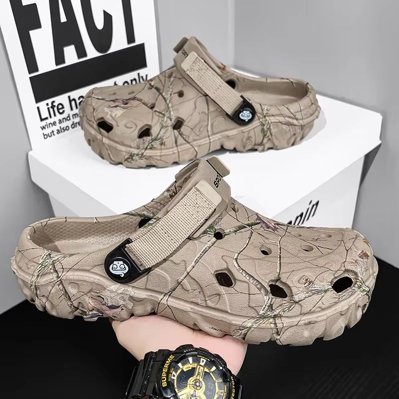 2024 Summer Men's Comfortable Sandals – Lightweight, Non-Slip Garden & Home Slippers