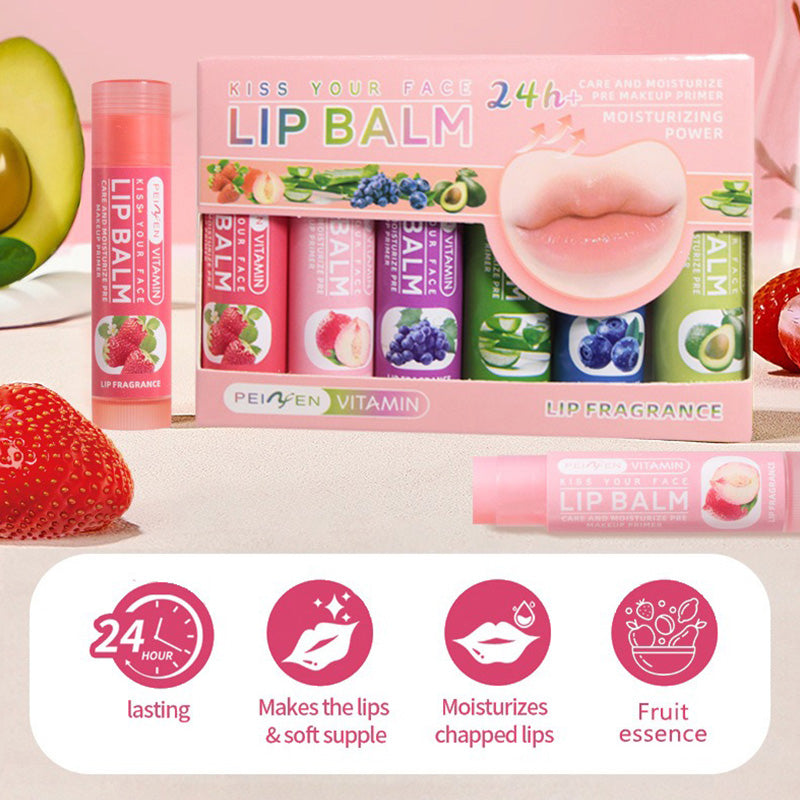Pennyfun Fruit-Flavored Lip Balm Set, Best-Selling Lip Treatment With Variety, Ultra-Hydrating And Moisturizing Formula