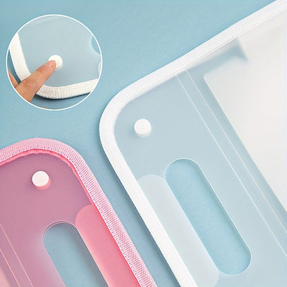 A4 Macaron Vertical Binding File Bag, 13 Cell Student Test Paper Storage, Portable Organizer for Office School Supplies