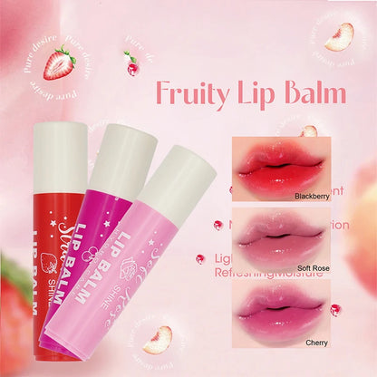 3 Color Tinted Lip Glaze Jelly Mirror Lipstick, Waterproof Long Lasting Moisturizing, Non Stick Lip Balm Fade Lines