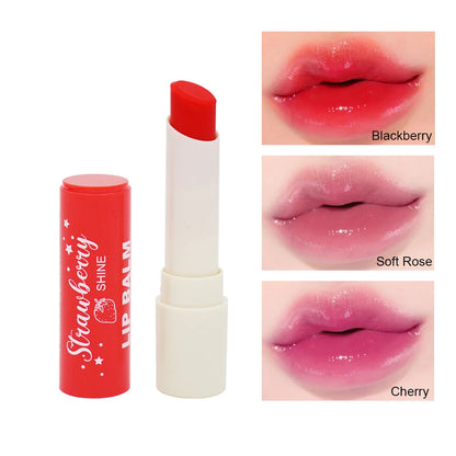 3 Color Tinted Lip Glaze Jelly Mirror Lipstick Waterproof Long Lasting Moisturizing Non Stick Lip B 5
