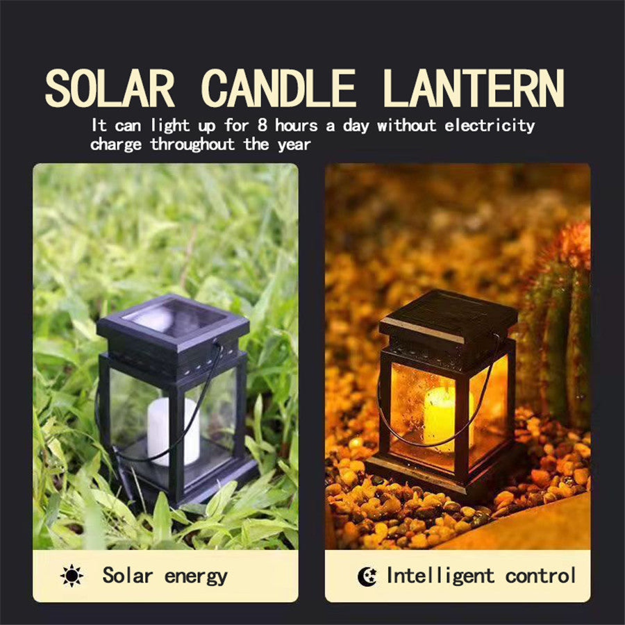 Decorative Solar Palace Lantern Outdoor Solar Lights Hanging Candle Lamp for Lawn, Garden, Floor & Landscape Atmosphere