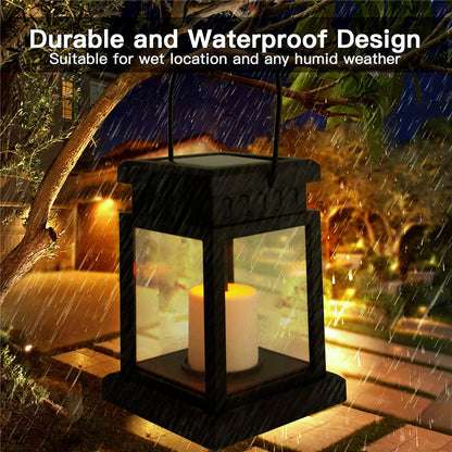 Decorative Solar Palace Lantern Outdoor Solar Lights Hanging Candle Lamp for Lawn, Garden, Floor & Landscape Atmosphere