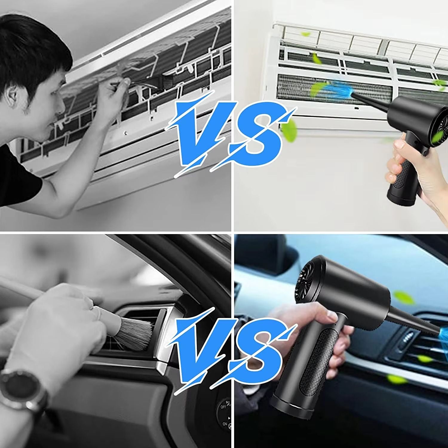 Portable Air Duster For Computer Cleaning  51000RPM Cordless Compressed Air Blower With LED Light 6