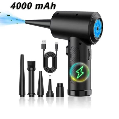 Portable Air Duster For Computer Cleaning  51000RPM Cordless Compressed Air Blower With LED Light 7