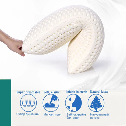 Luxury Pillow Natural Latex Sleeping Pillow Orthopedic Cervical Pillows For Side Back Stomach Sleep